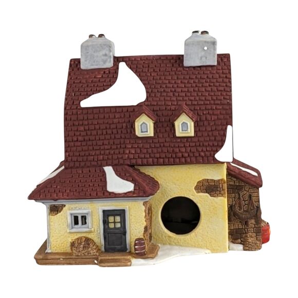 Vintage Dept 56 Van Tassel Manor: Lighted Porcelain New England Village - Picture 3 of 10